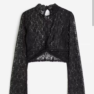 H&M Black Lace Women's Blouse